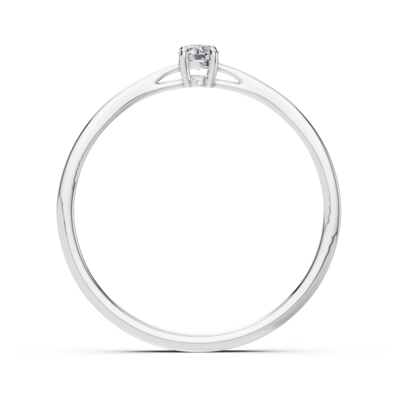 Каблучка Солітер 0.10ct — фото 2