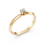 Каблучка Солітер (4) 0.15ct — фото 4
