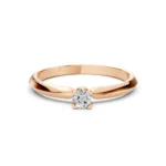 Каблучка Солітер (4) 0.15ct — фото 9