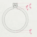 Каблучка Солітер (4) 0.15ct — фото 11