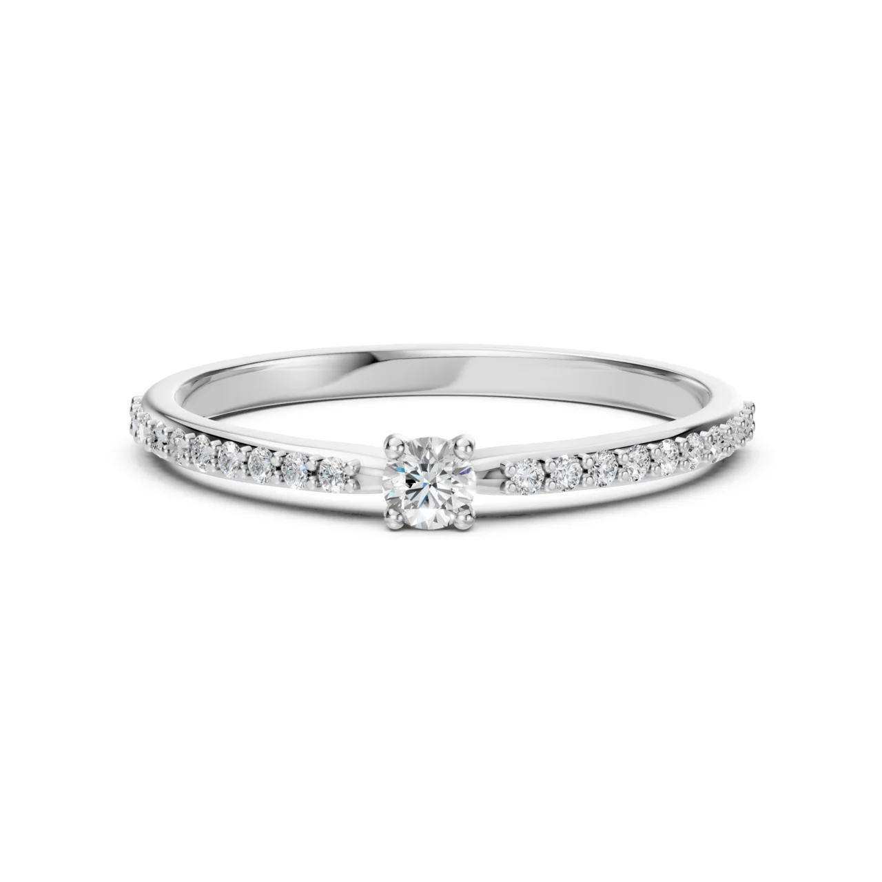 Каблучка Солітер Вічність 0.26ct — фото 3