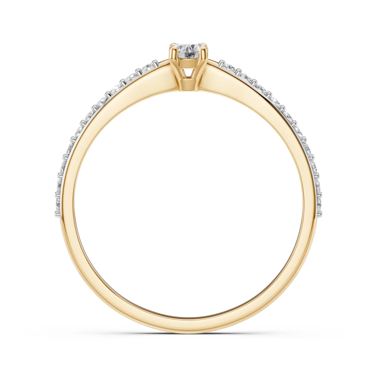 Каблучка Солітер Вічність 0.26ct — фото 5
