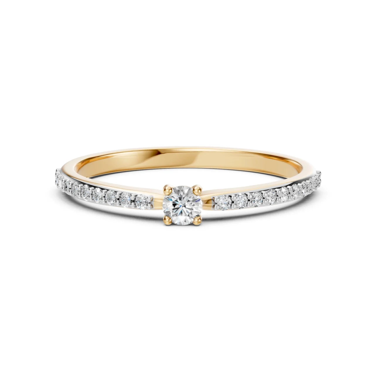 Каблучка Солітер Вічність 0.26ct — фото 6