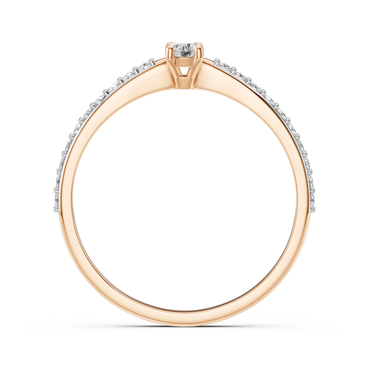 Каблучка Солітер Вічність 0.26ct — фото 8