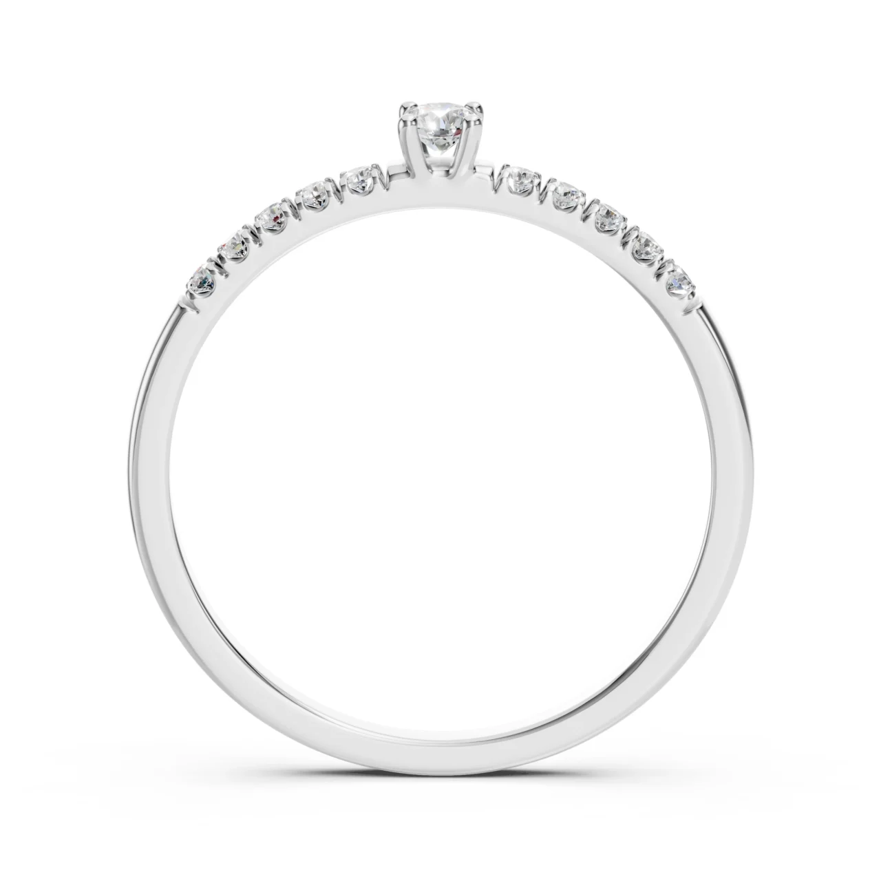 Каблучка Солітер Вічність 0.17ct — фото 2