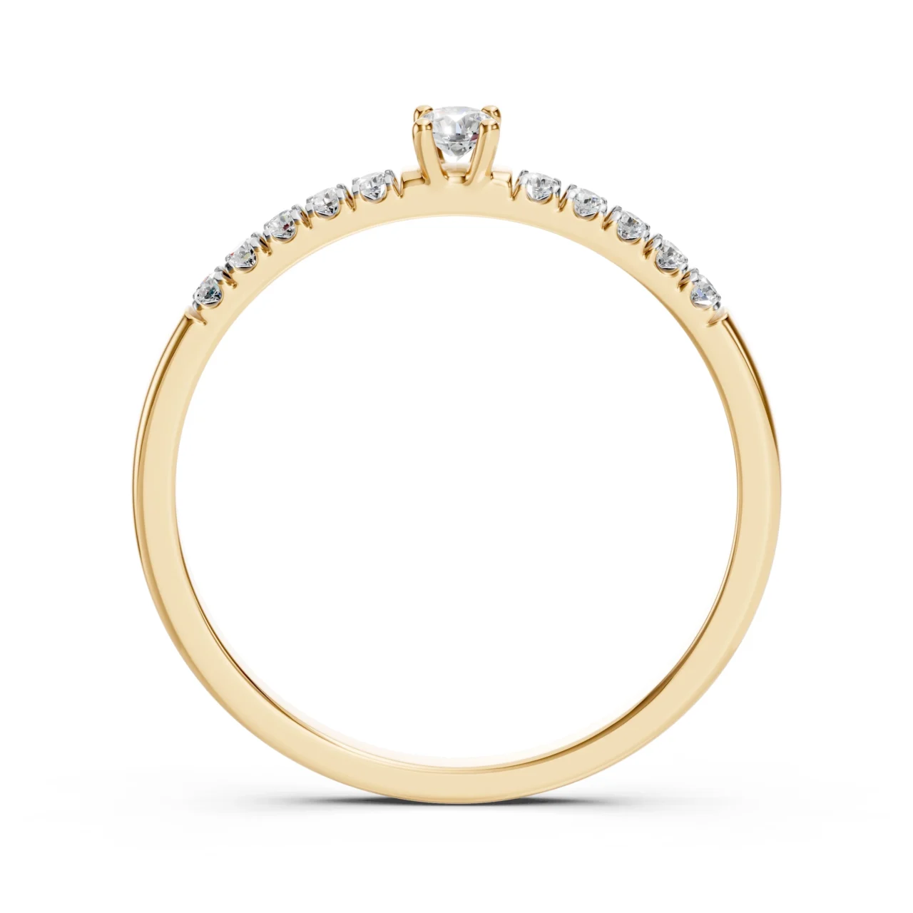 Каблучка Солітер Вічність 0.17ct — фото 5