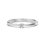 Каблучка Солітер 0.10ct — фото 3