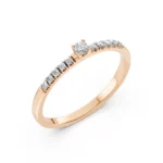 Каблучка Солітер Вічність 0.17ct — фото 7