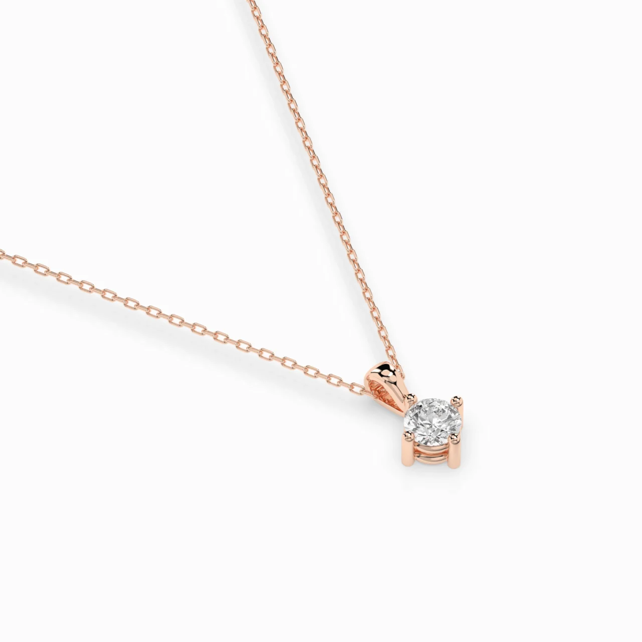 Кольє Солітер 0.10ct — фото 9