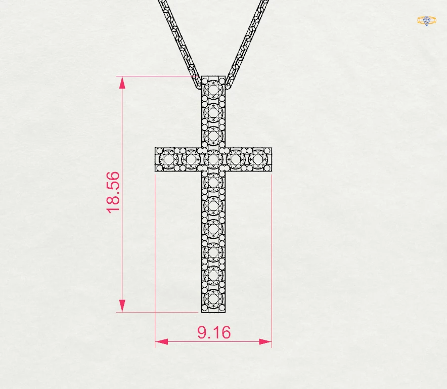 Кольє Мінімалізм 0.2 ct 10 Кольє Мінімалізм 0.2 ct — фото 10