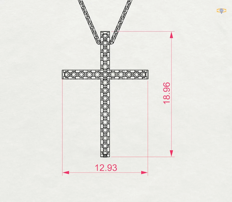 Кольє Мінімалізм 0.14 ct 10 Кольє Мінімалізм 0.14 ct — фото 10