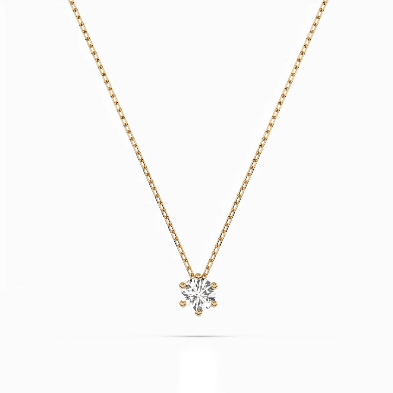Кольє Солітер 0.15ct — фото 4