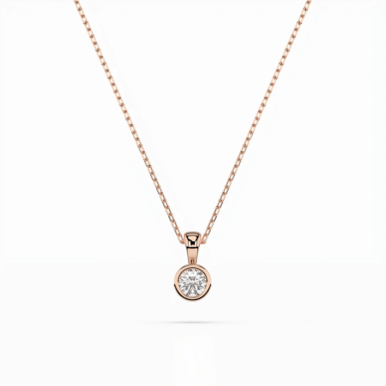 Кольє Солітер 0.10ct — фото 7