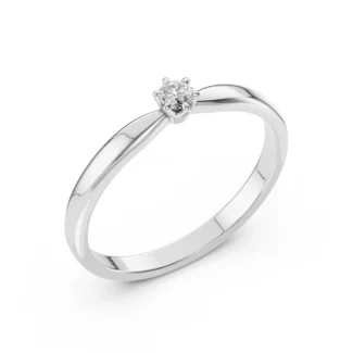 Каблучка Солітер (6) 0.10ct