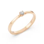 Каблучка Солітер 0.10ct — фото 7