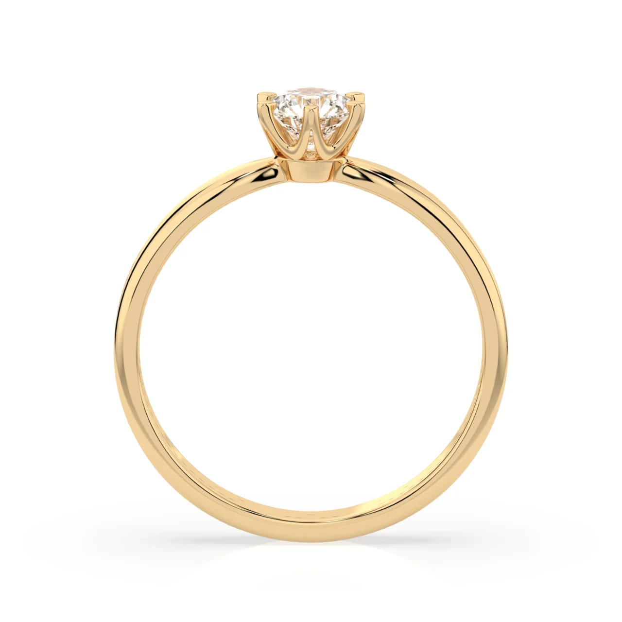 Каблучка Солітер (6) 0.25ct — фото 5