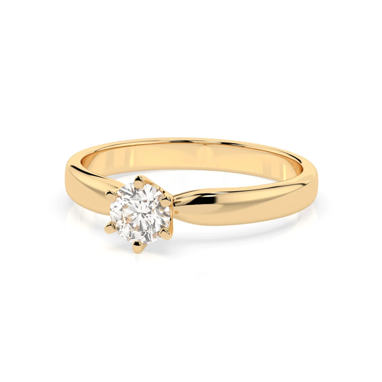 Каблучка Солітер (6) 0.25ct — фото 6