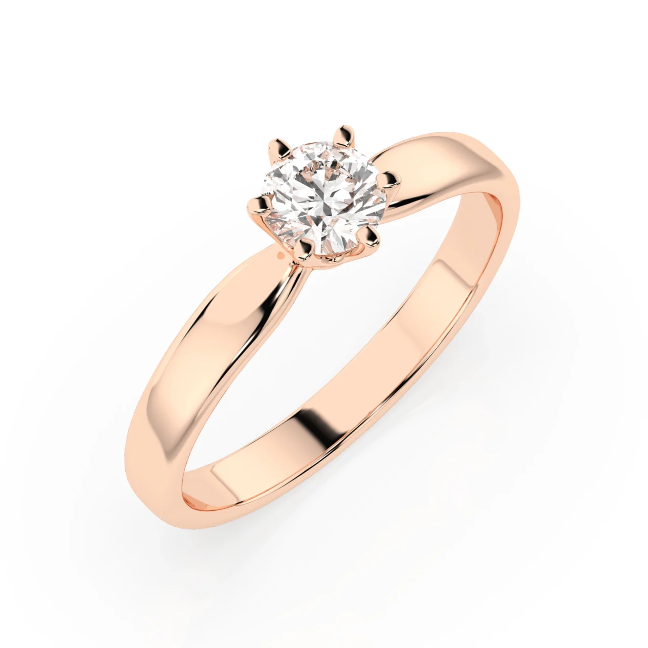 Каблучка Солітер (6) 0.25ct — фото 7