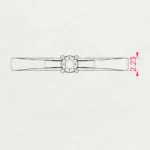 Каблучка Солітер 0.10ct — фото 10