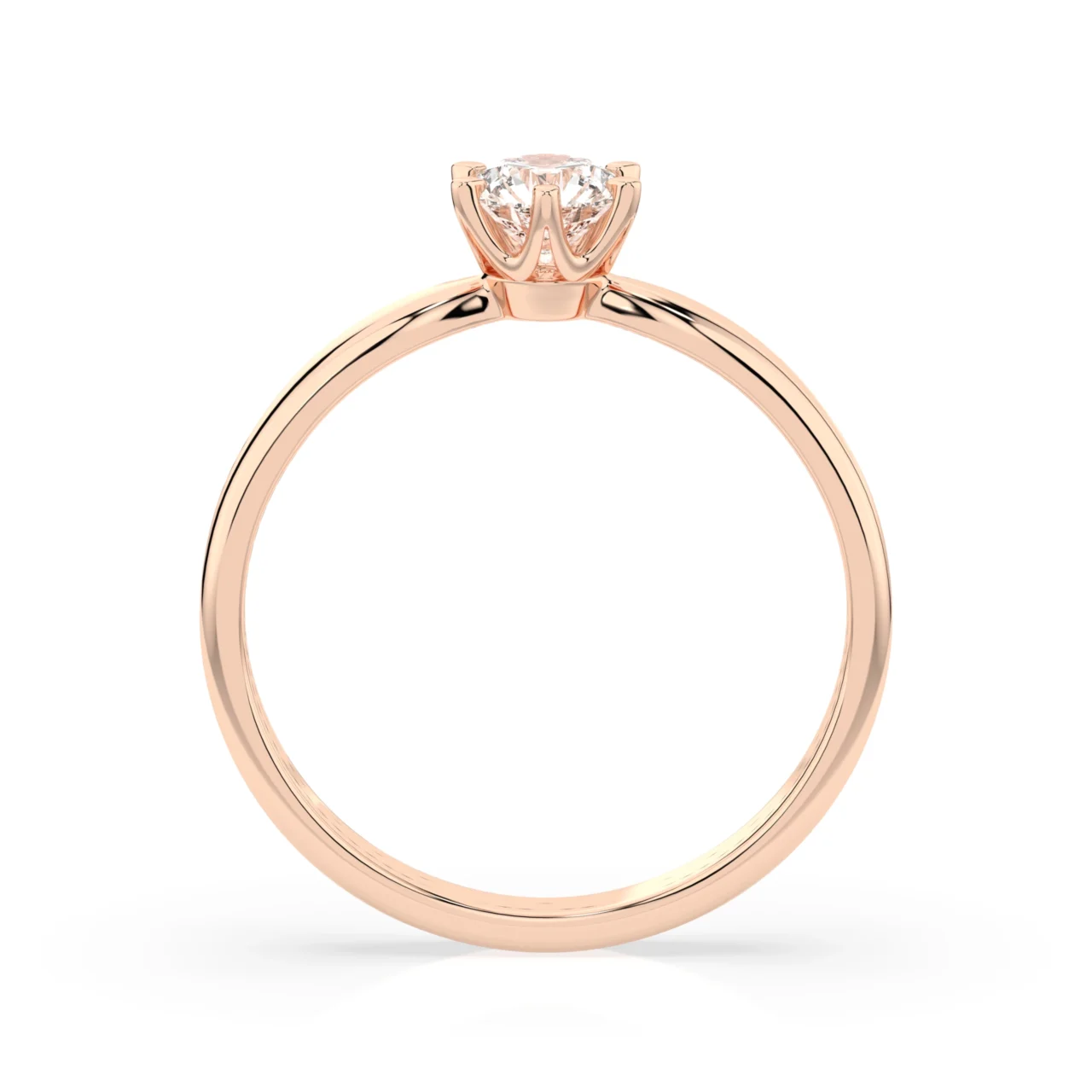 Каблучка Солітер (6) 0.30ct — фото 8