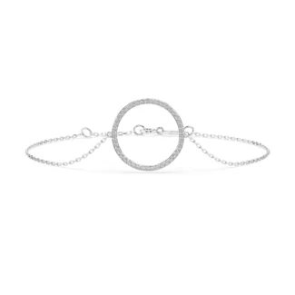 Браслет золотий з діамантами 0.21ct