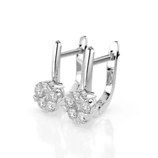Сережки з діамантами 0.73ct