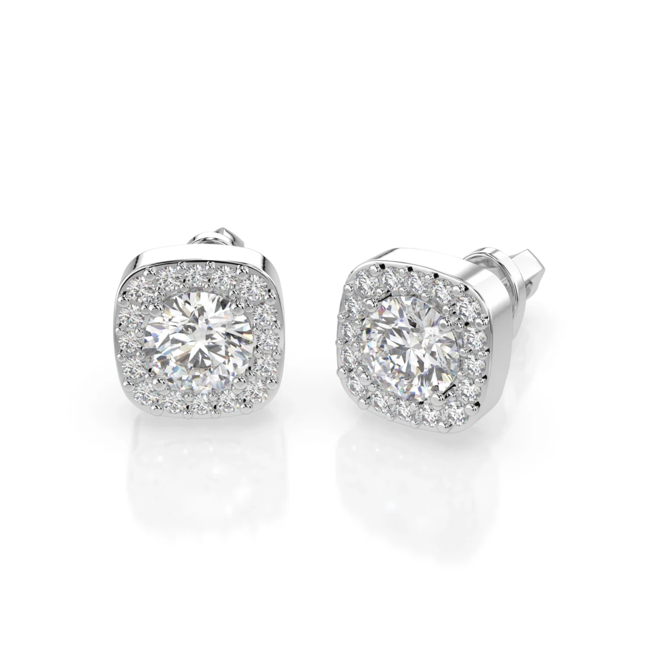 Сережки з діамантами 0.78ct