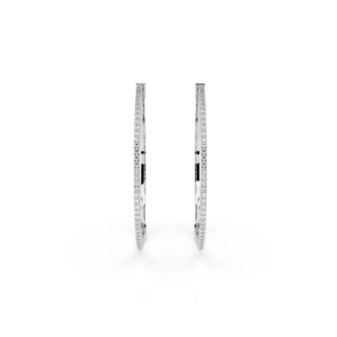 Сережки коло з діамантами 0.38ct