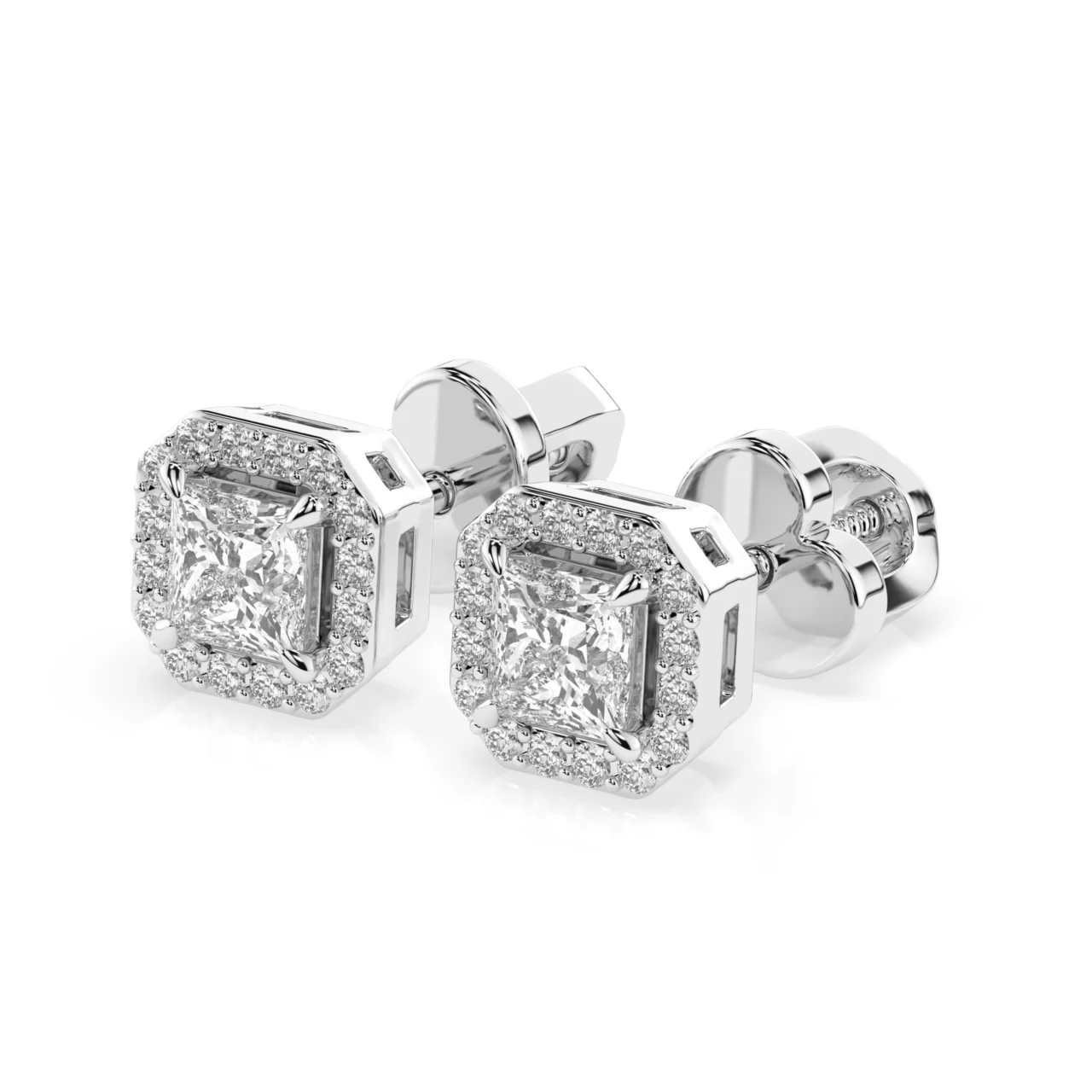Сережки з діамантами 0.5ct — фото 3