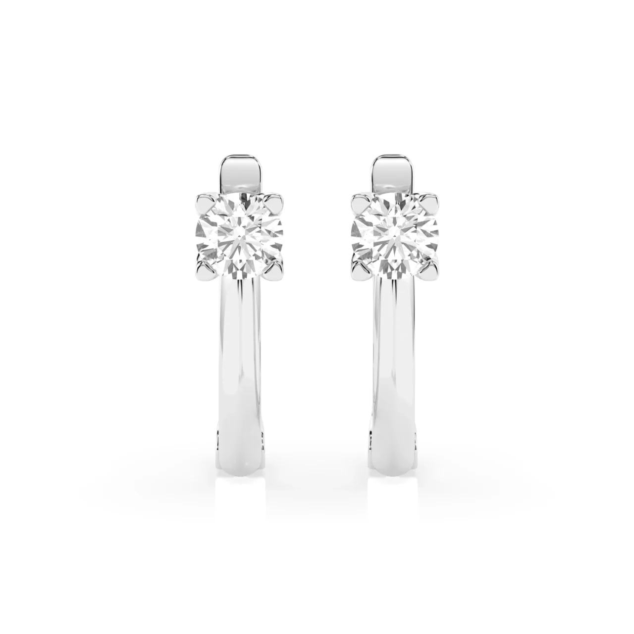 Сережки з діамантами на англійській застібці 0.6ct