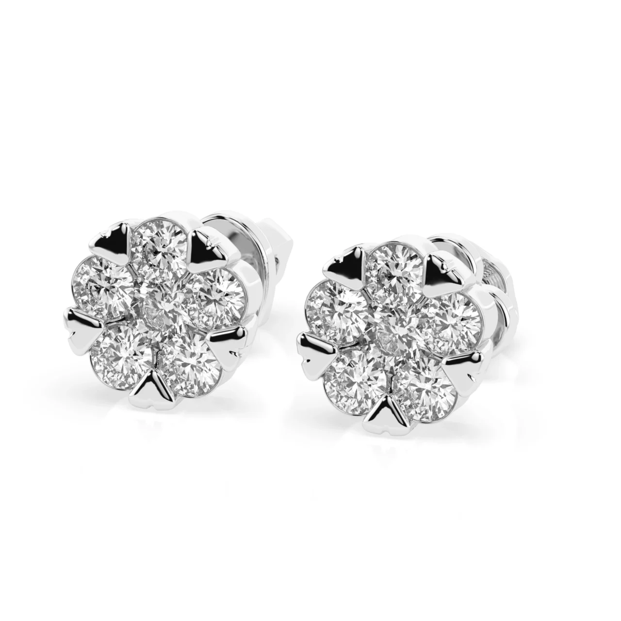 Сережки з діамантами 0.73ct — фото 3