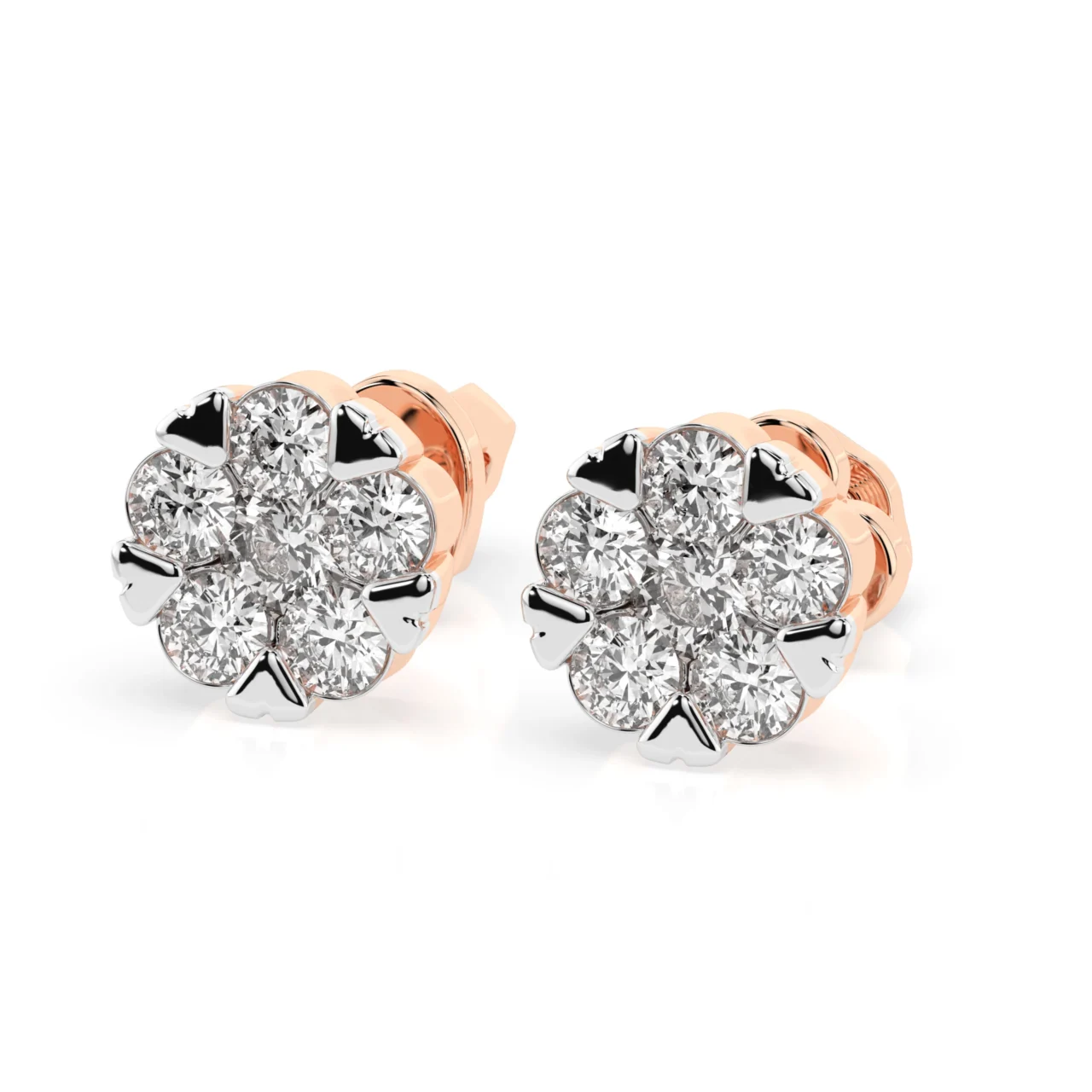 Сережки з діамантами 0.73ct — фото 9