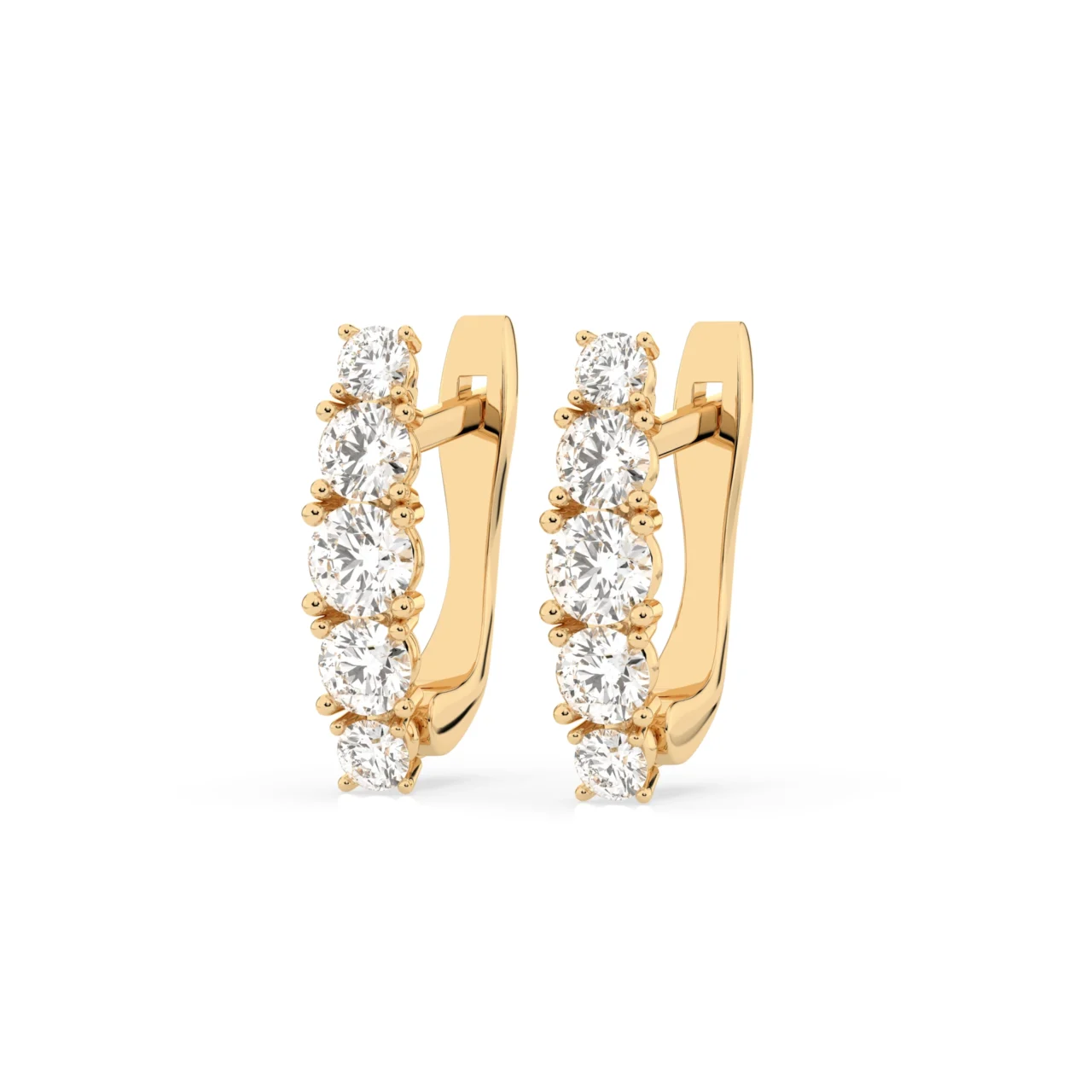 Сережки з діамантами 0.85ct — фото 6