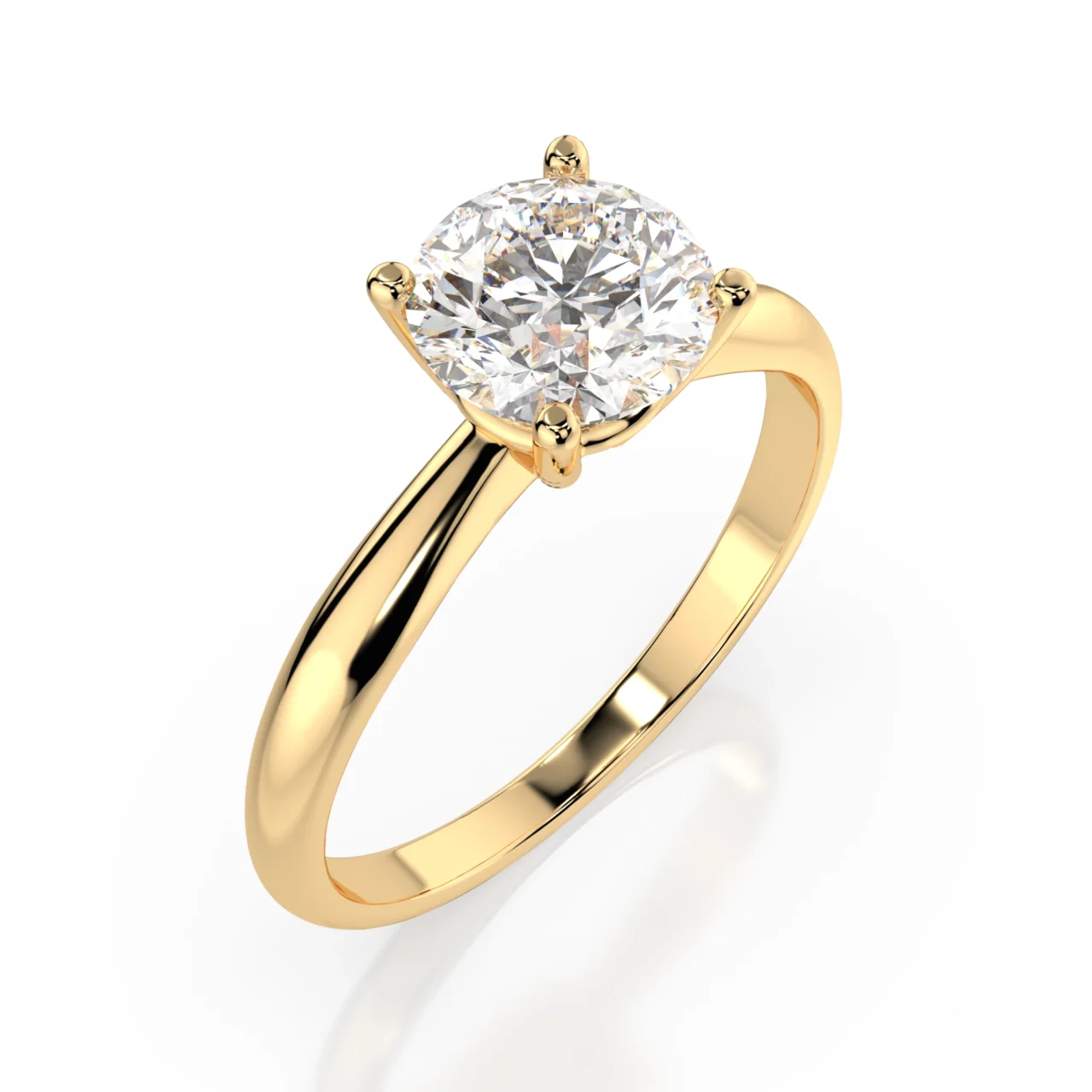 Каблучка Солітер 1ct — фото 3