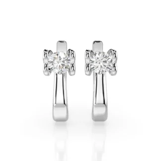 Сережки на англійській застібці діамантами 0.5ct