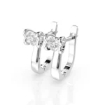 Сережки на англійській застібці діамантами 0.5ct — фото 2