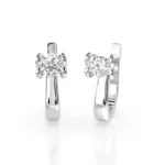 Сережки на англійській застібці діамантами 0.5ct — фото 3
