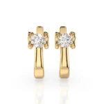 Сережки на англійській застібці діамантами 0.5ct — фото 4