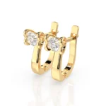 Сережки на англійській застібці діамантами 0.5ct — фото 5