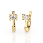 Сережки на англійській застібці діамантами 0.5ct — фото 6