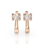 Сережки на англійській застібці діамантами 0.5ct — фото 7