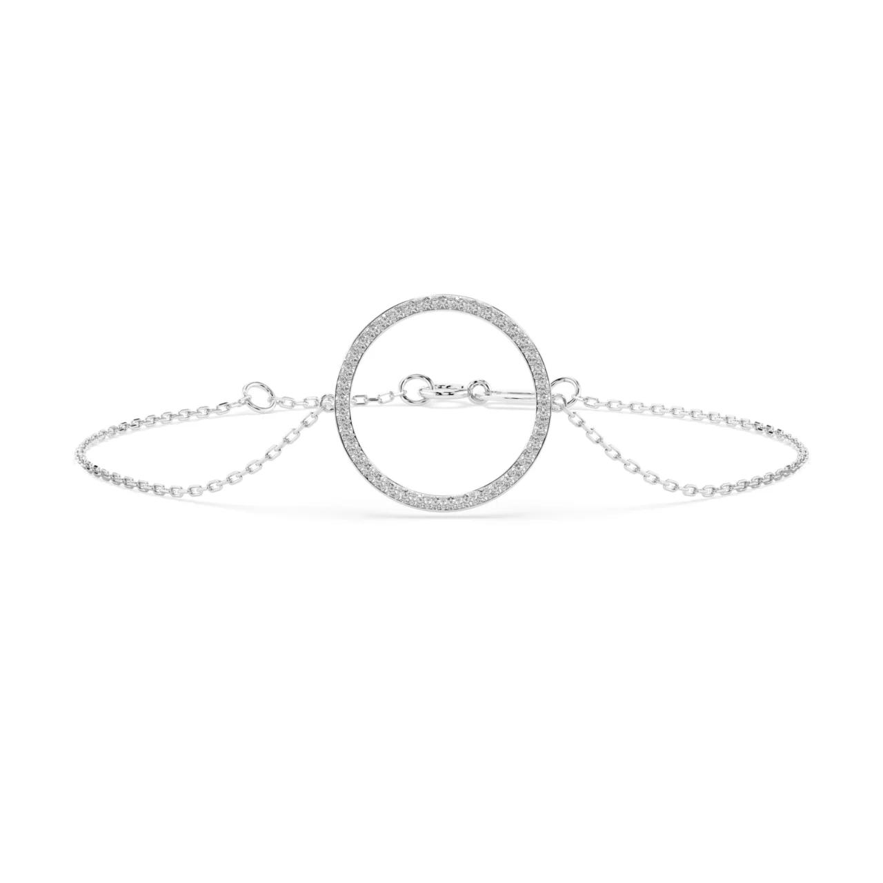 Браслет золотий з діамантами 0.21ct