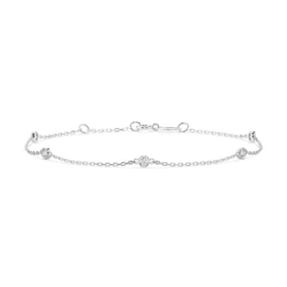 Браслет золотий з діамантами 0.14ct