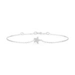 Браслет золотий зірка з діамантами 0.08ct