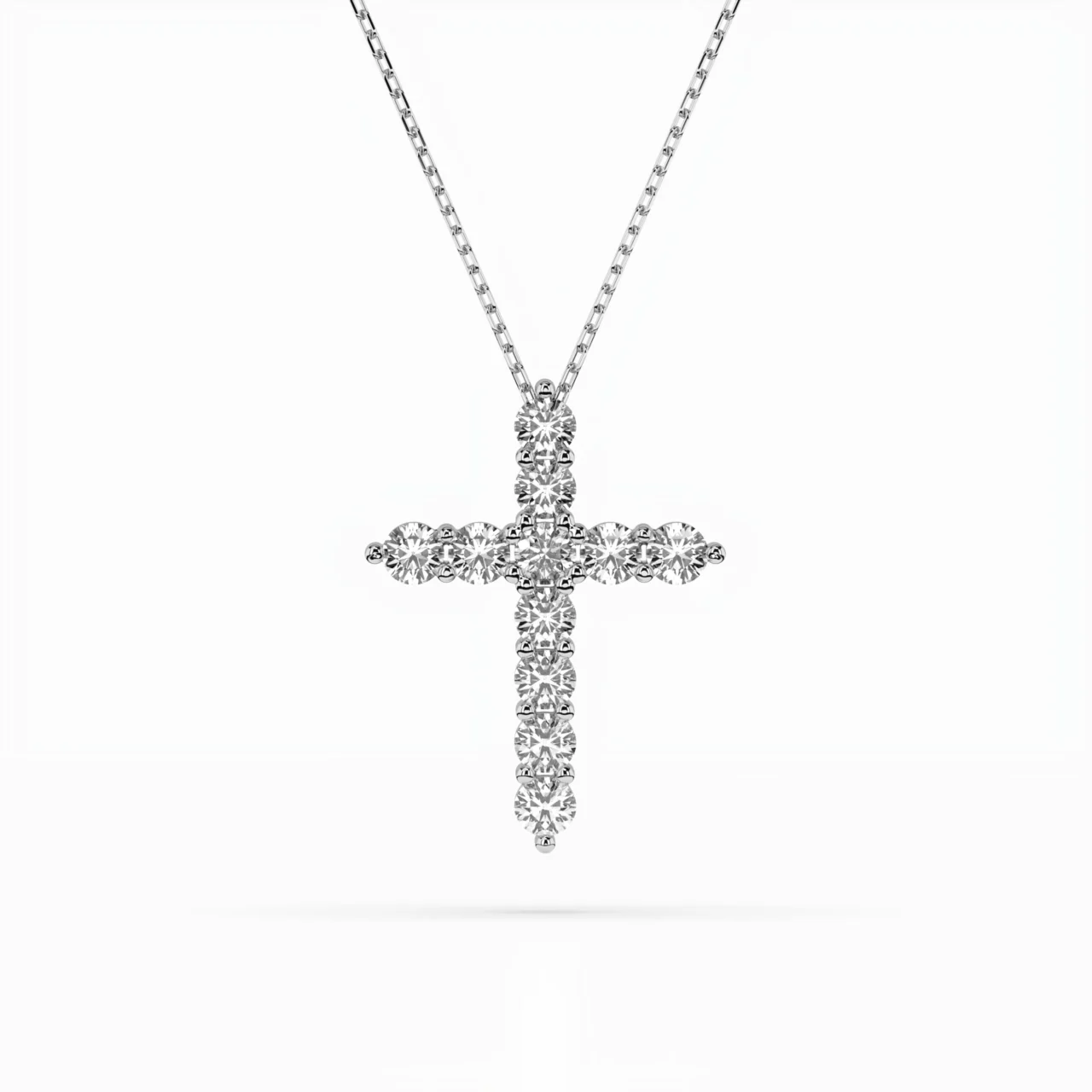 Хрестик з діамантами 1.65ct