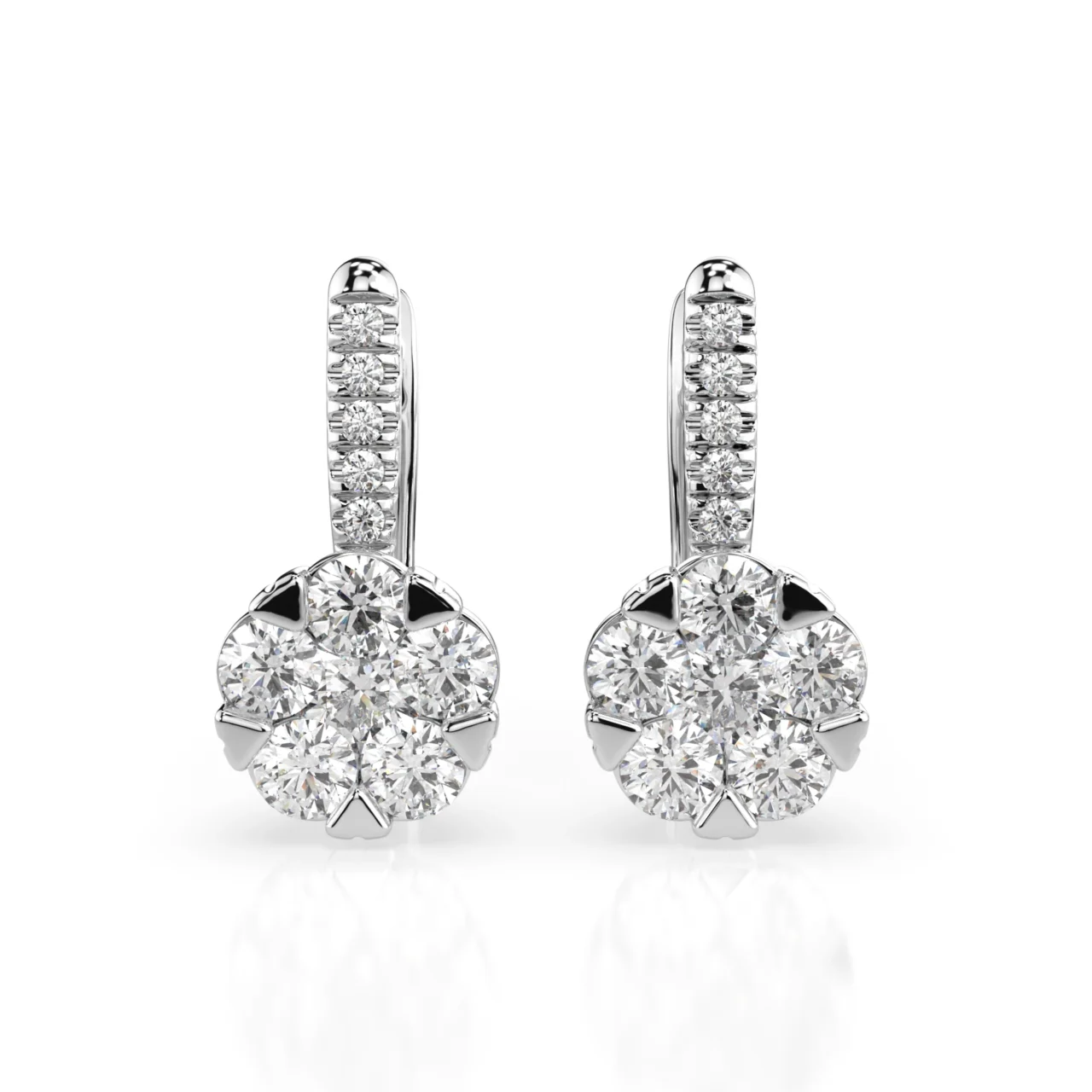 Сережки з діамантами 1.25ct