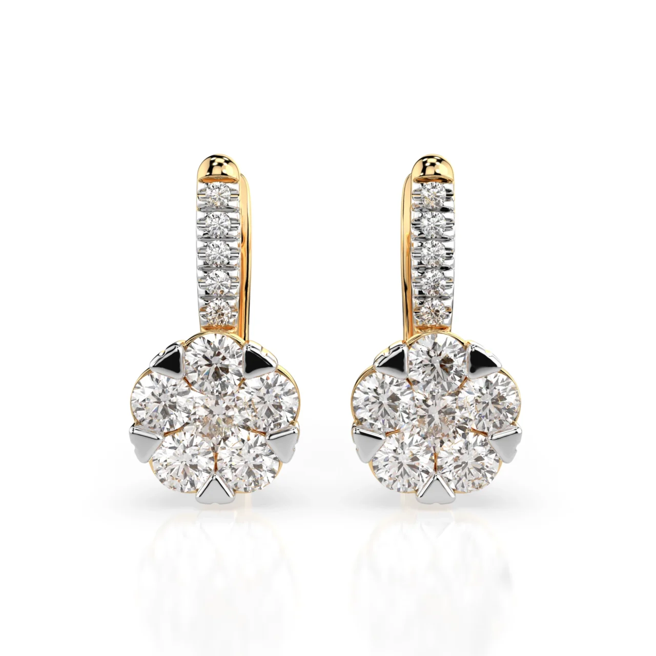 Сережки з діамантами 1.25ct — фото 4