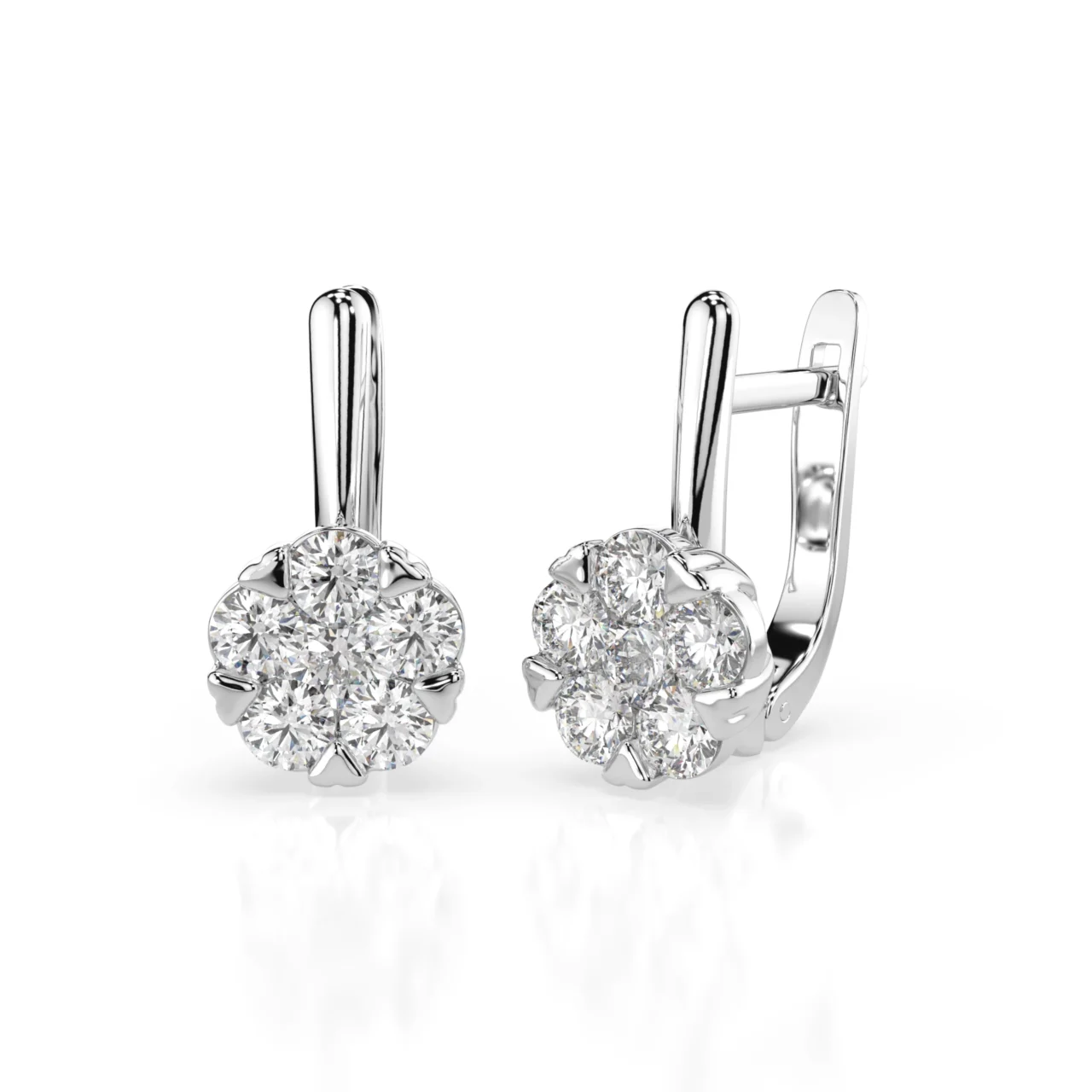 Сережки з діамантами 1.17ct — фото 3