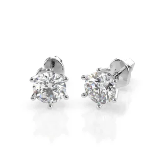 Сережки з діамантами 1ct