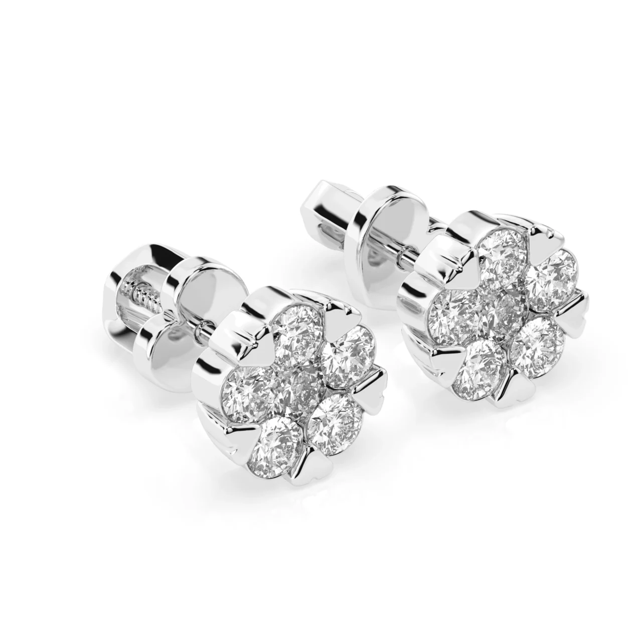 Сережки з діамантами 1.17ct — фото 2